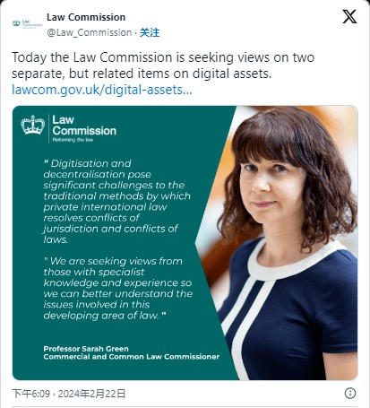 ENGLANDLAWCOMMISSIONRECOMMENDSRECOGNIZINGCRYPTOCURRENCIESASPROPERTY