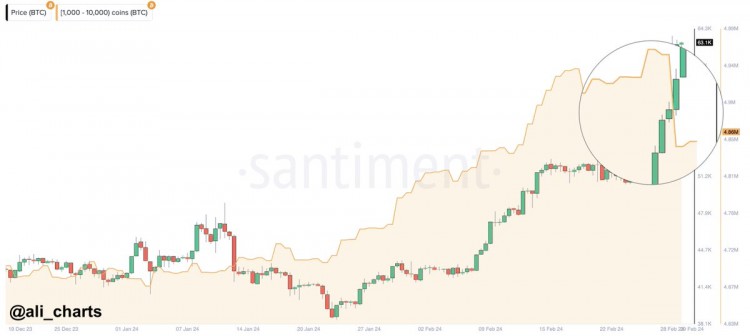 比特幣ETF持倉量飆升價(jià)格試圖恢復(fù)69000美元高位